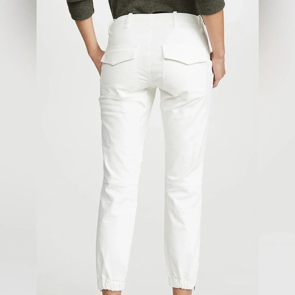 Nili Lotan sz 4 Cropped Military Pant in eggshell white good pre owned condition - Picture 2 of 11
